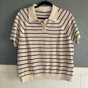 Alex mill knit sweater polo